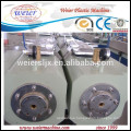 plastic PVC double outlet pipe extrusion machinery